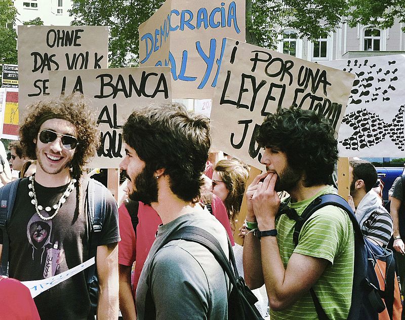 MANIFESTACIÓN DE APOYO AL MOVIMIENTO 15-M EN ALEMANIA