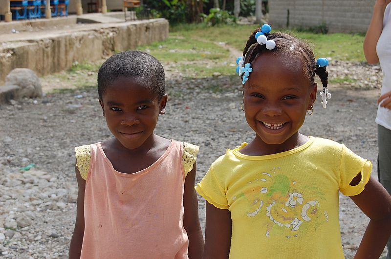 Niños haitianos