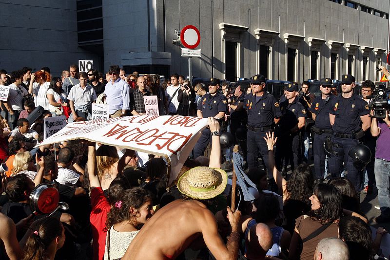 PROTESTA "INDIGNADOS" PROXIMIDADES PARLAMENTO