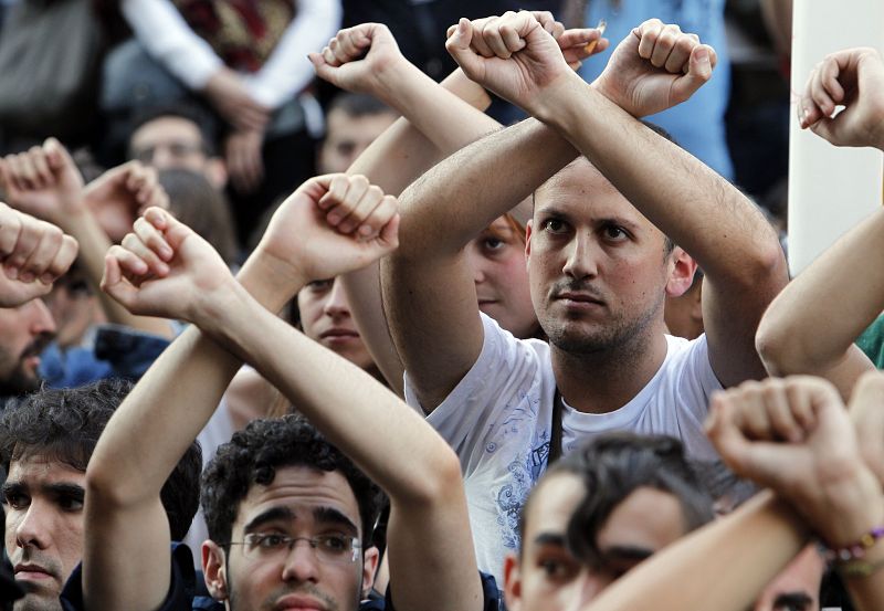 PROTESTA "INDIGNADOS" PROXIMIDADES PARLAMENTO