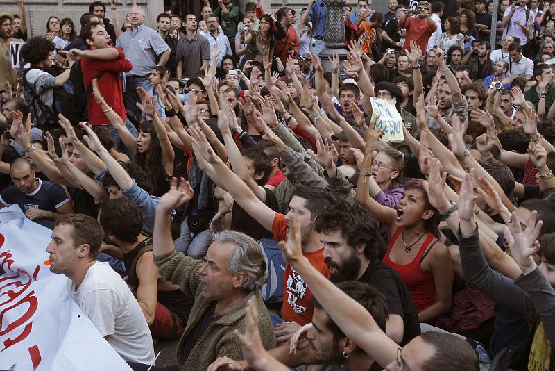 PROTESTA "INDIGNADOS" PROXIMIDADES PARLAMENTO