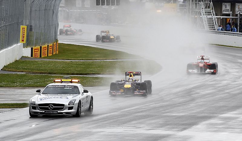 El coche de seguridad ha tenido que salir en varias ocasiones durante el Gp de Canadá.