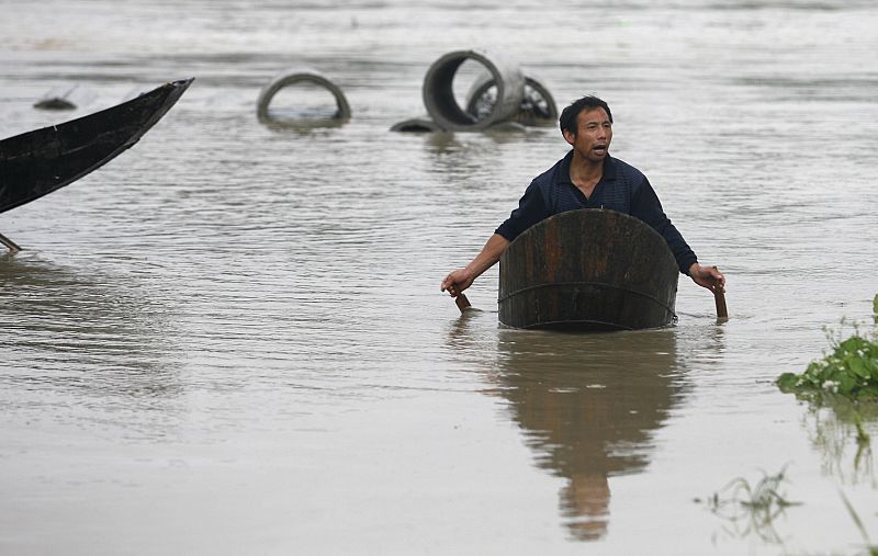 Algunas de las ciudades se han convertido en ríos de agua