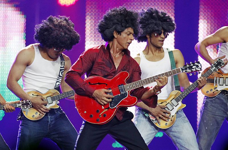 Shah Rukh Khan performs during the IIFA awards show in Toronto