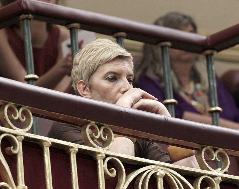 Sonsoles Espinosa, esposa de José Luis Rodríguez Zapatero ha asistido al discurso del presidente desde la tribuna de invitados