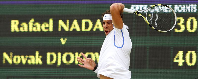 El 'drive' zurdo de Rafa Nadal