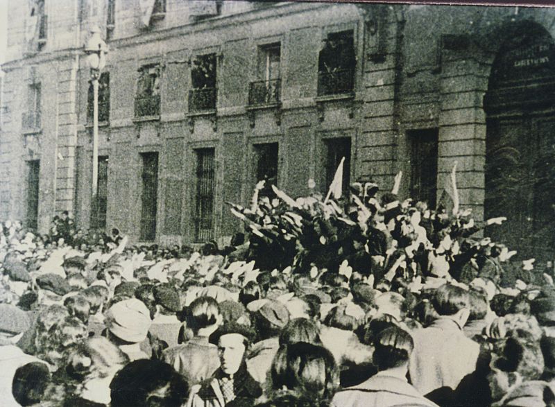 Entrada de las tropas nacionales en Madrid