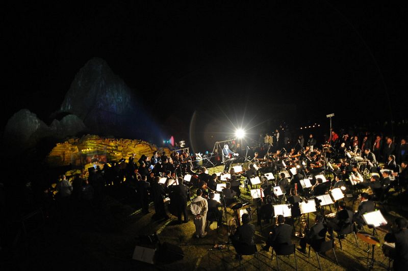 Concierto en la ciudadela de Machu Picchu