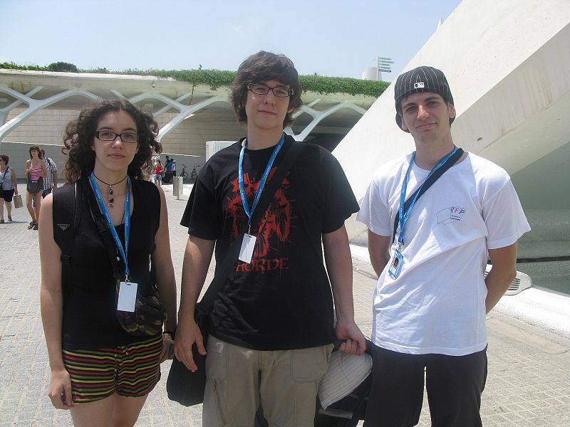 Estos tres jóvenes valencianos participan por primera vez en el evento.