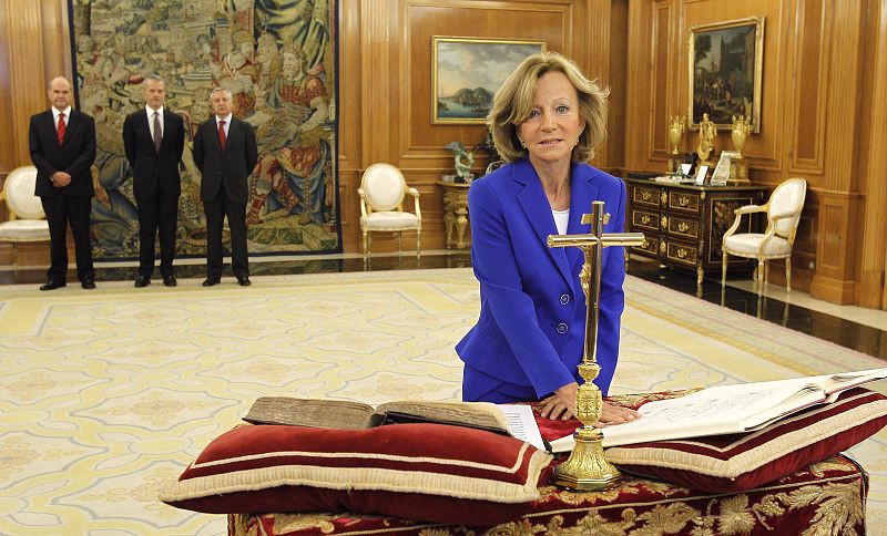 Elena Salgado, promete su cargo como vicepresidenta primera