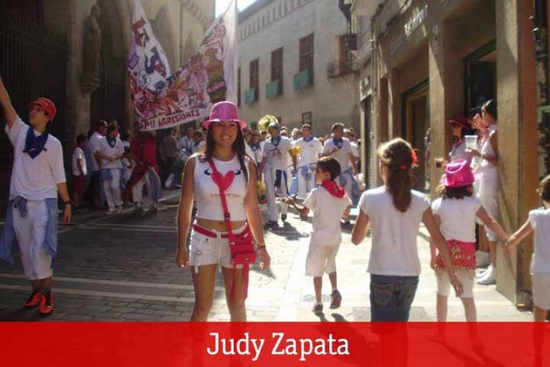 Fiesta en las calles de Pamplona