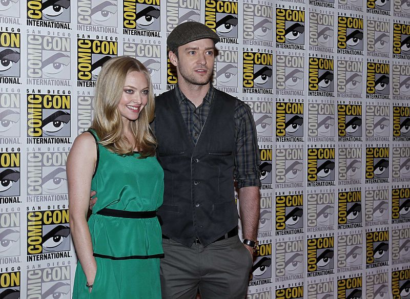 Justin Timberlake y Amanda Seyfried  promocionan la película 'In Time' en la Comic-Con