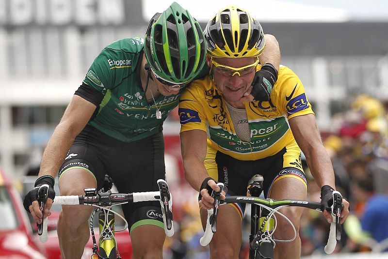 Rolland y Voeckler, los ciclistas de Europcar, han sido dos de los protagonistas inesperados en el Tour 2011.
