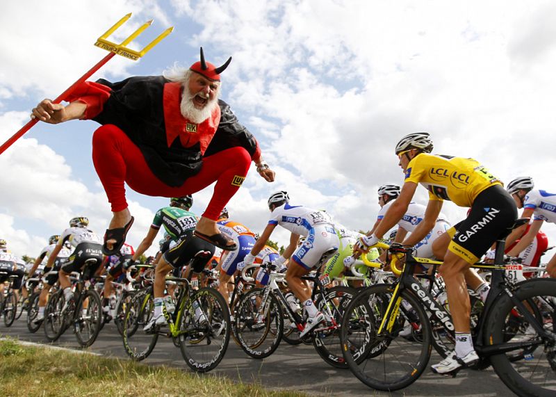 El clásico diablo no podia faltar a esta edición del Tour de Francia.