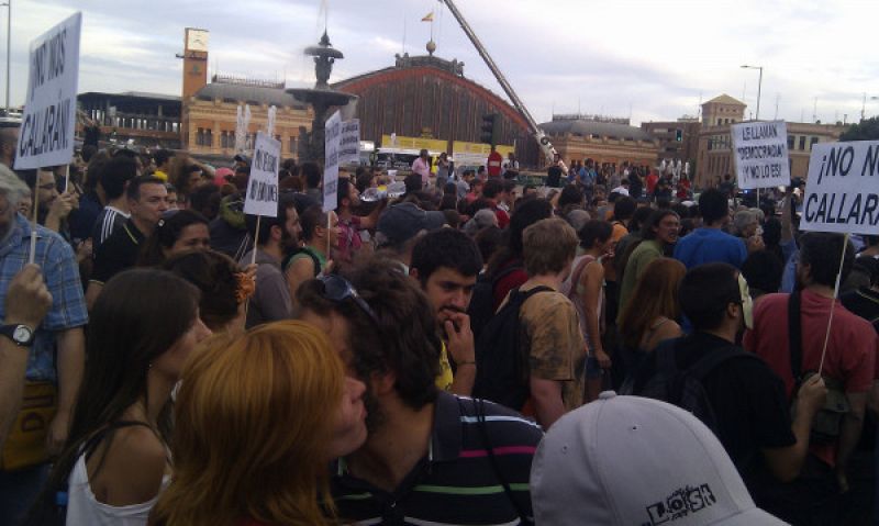 La manifestación en Atocha