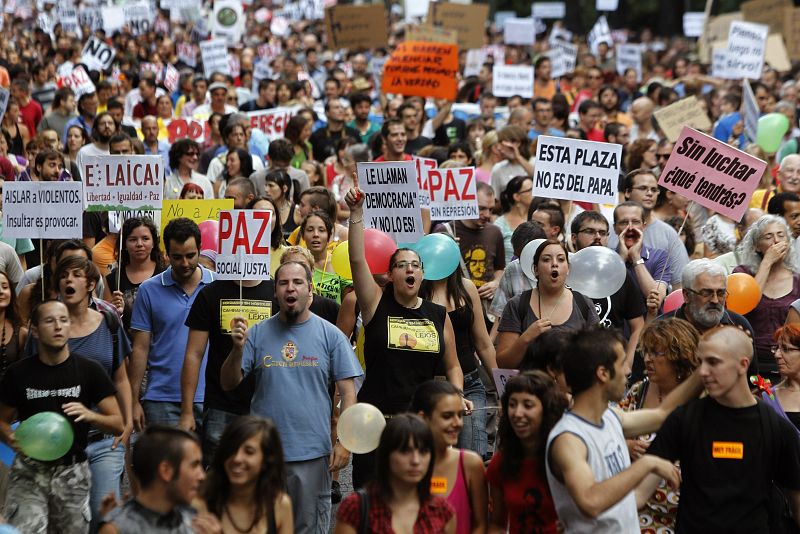 Manifestación del 15M en Madid