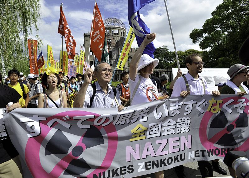 MANIFESTACIONES EN ANIVERSARIO 66 DE LA BOMBA ATÓMICA