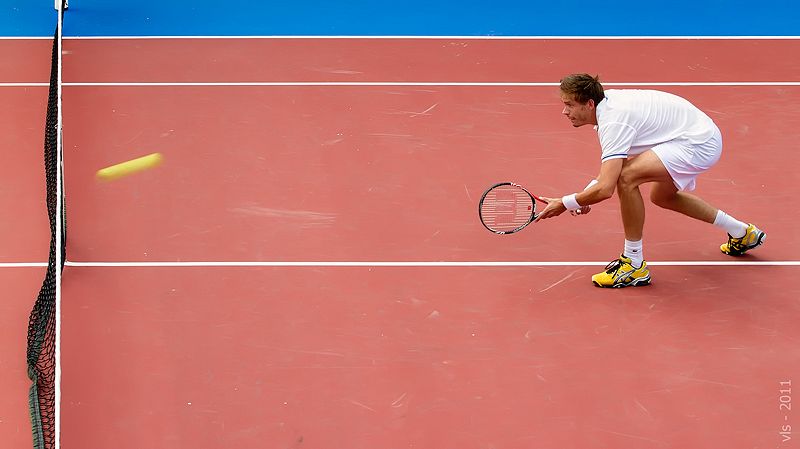 Nicolas Mahut, a la australiana, en la final de dobles de El Espinar