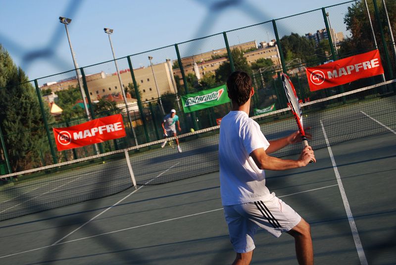 Un día en la Federación de Tenis de Madrid.