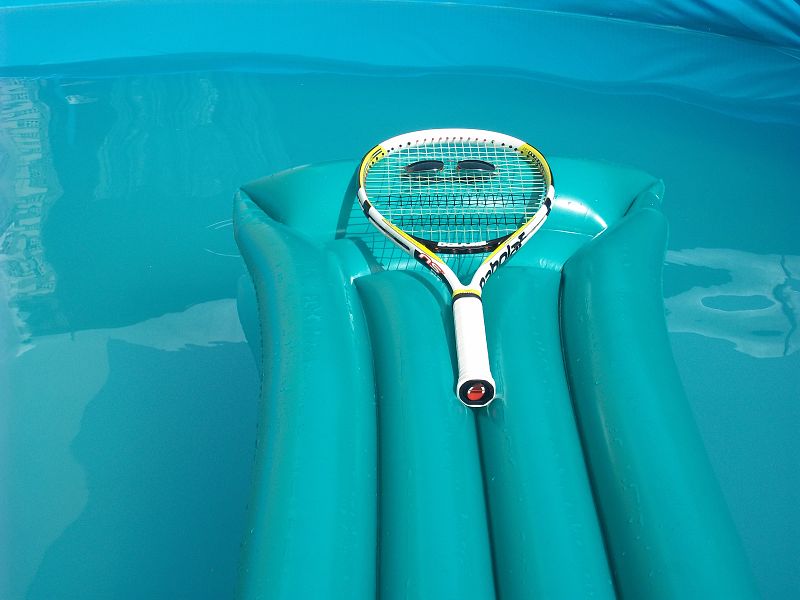 Después de tanto trabajo se merece unas vacaciones en la piscina