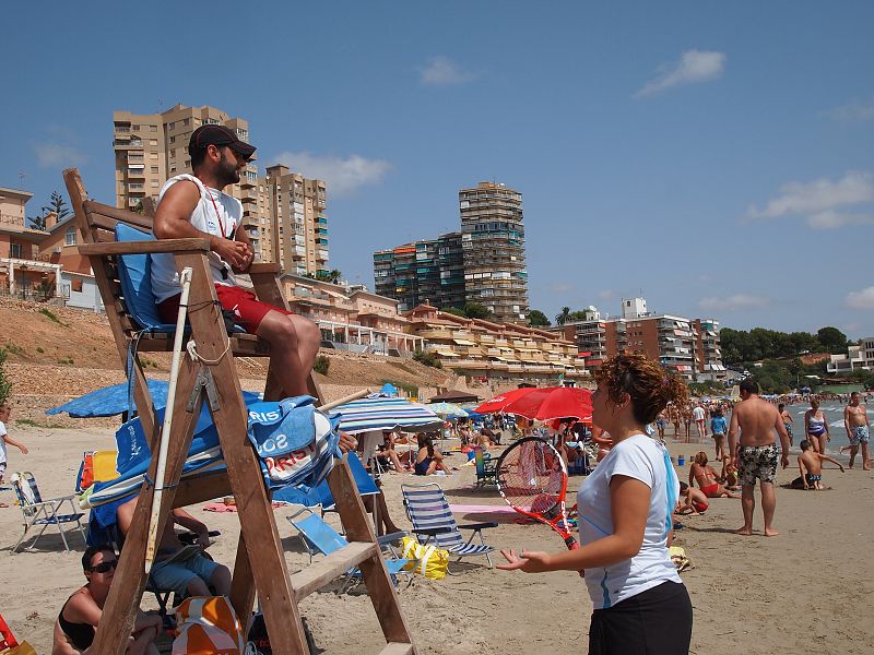 En la playa no hay Ojo de Halcón