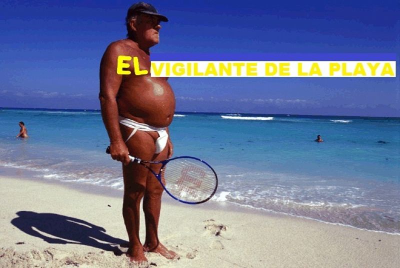 El vigilante de la playa.