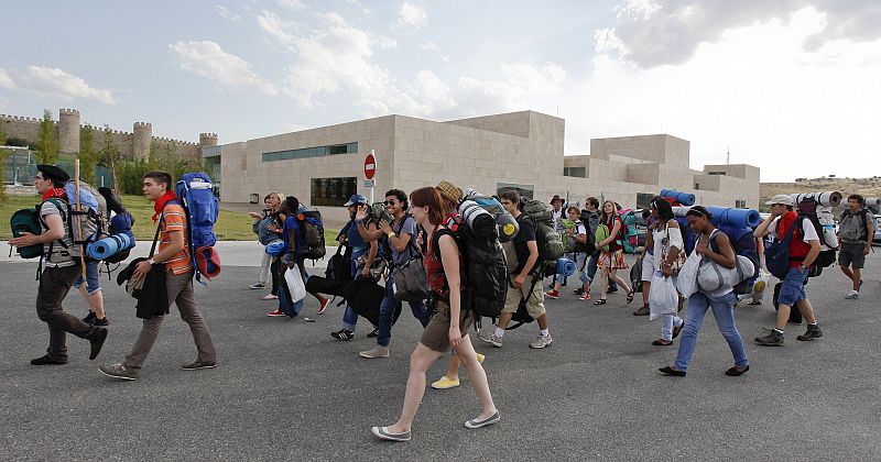 LLEGADA PEREGRINOS A ÁVILA