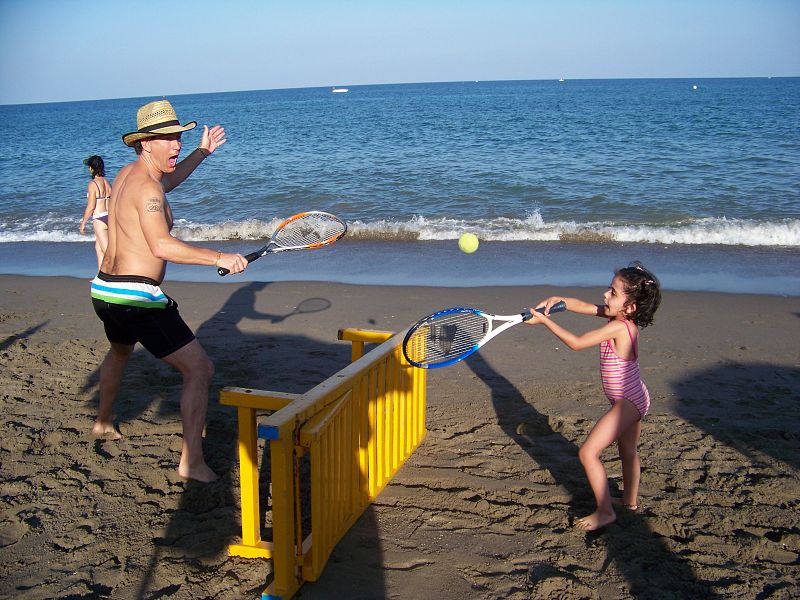 Tenis en la playa