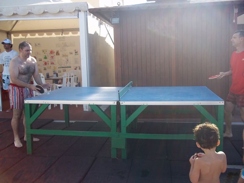 No es tenis, pero es lo que había en el hotel.