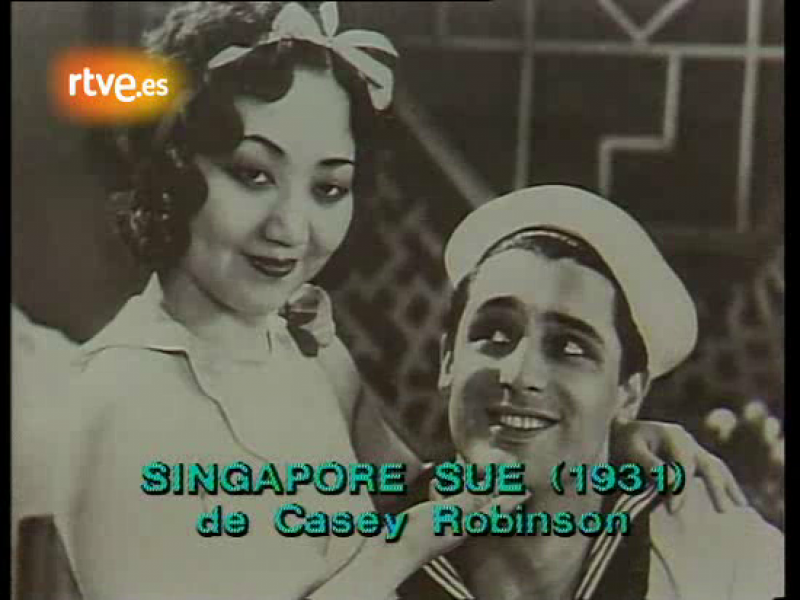 Durante el rodaje del cortometraje 'Singapore Sue'.