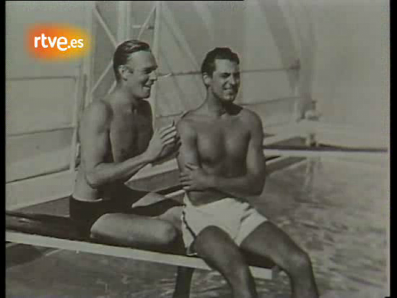 Cary Grant con su amigo Randolph Scott