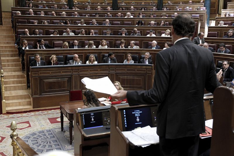 Rajoy interviene en el Congreso de los Diputados