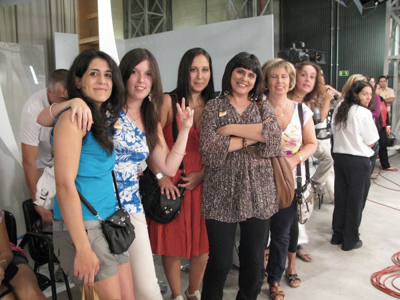 Las ganadoras del concurso de Águila Roja en el plató de La mañana de La 1