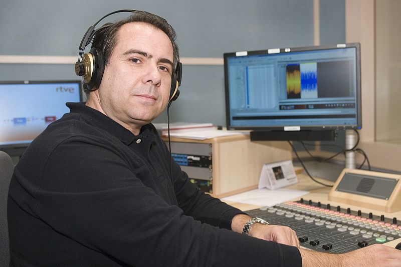 Juan Carlos Gómez, técnico de sonido.