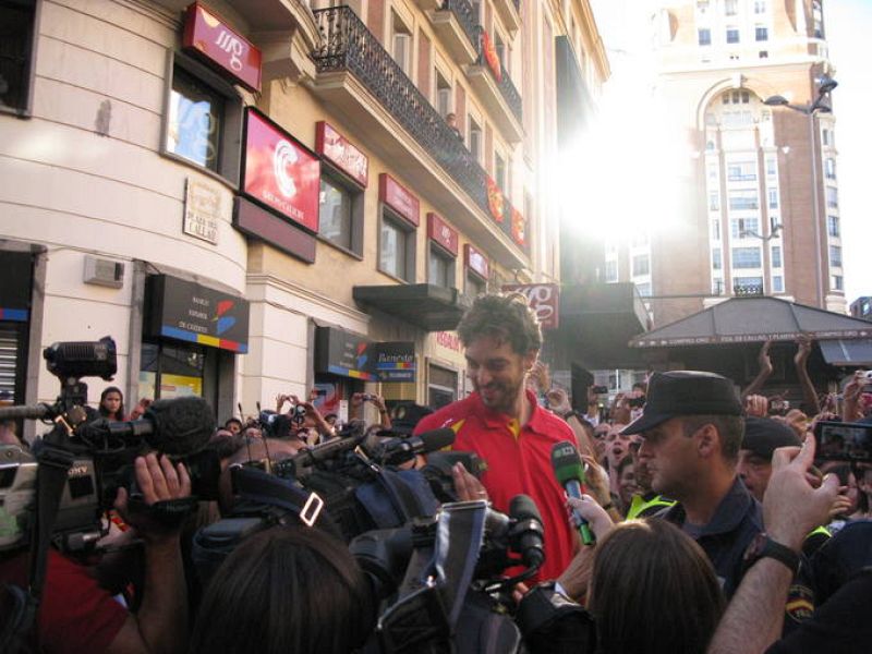Pau Gasol, uno de los más deseados por los medios de comunicación