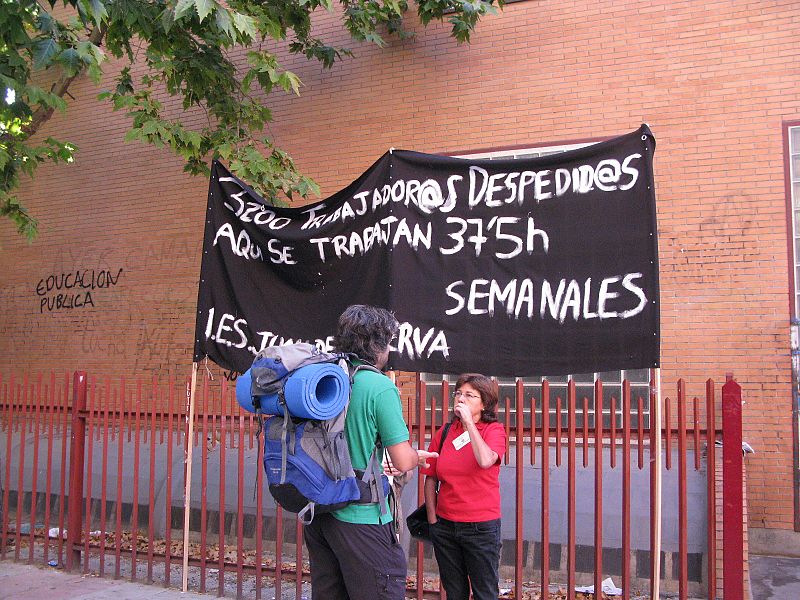 Seguimiento mayoritario de la huelga de profesores en el IES Juan de la Cierva