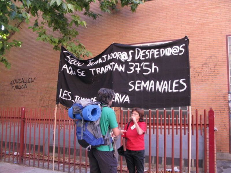 Seguimiento mayoritario de la huelga de profesores en el IES Juan de la Cierva
