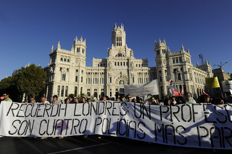 La manifestación ha ido desde la Plaza de Neptuno hasta Sol