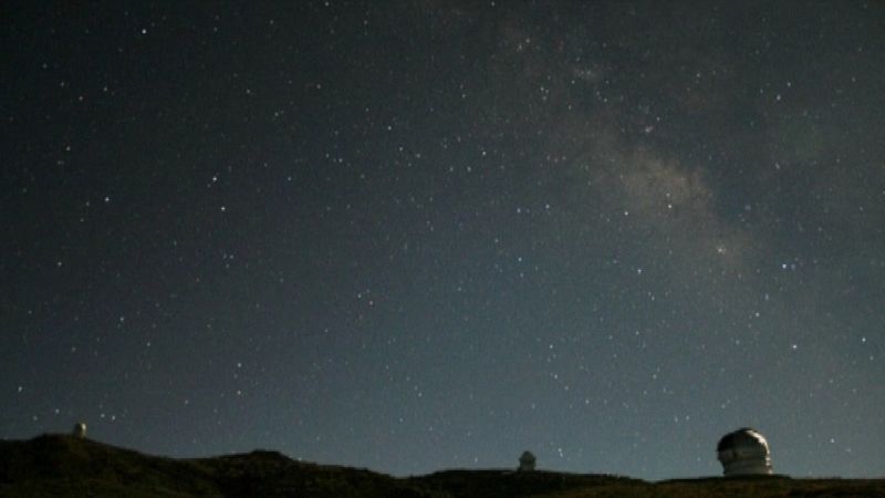 Ejemplo de cielo estrellado en la isla de La Palma. Video de Kike Herrero