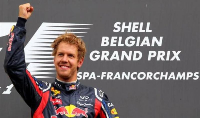 El alemán Sebastian Vettel se mostró en Spa y se llevó otro Gran Premio, en este caso el de Bélgica.