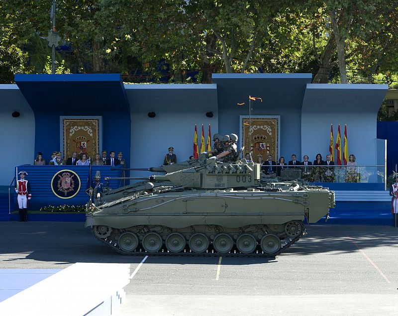 Los tanques también han tomado el centro de Madrid para participar en el desfile