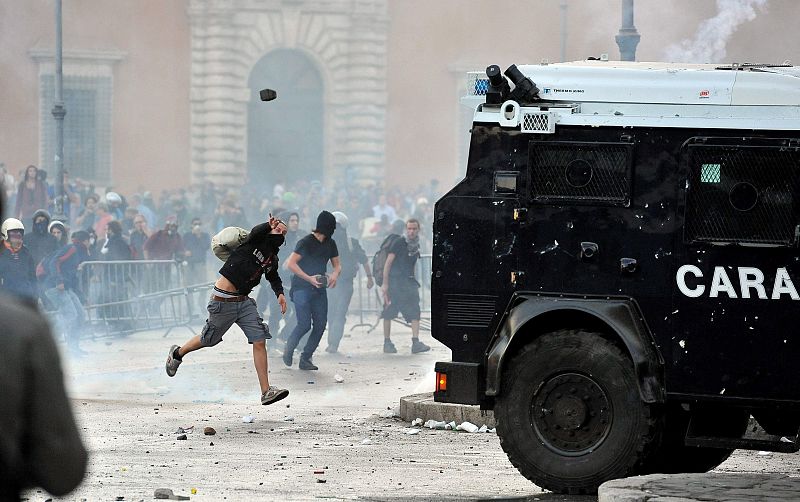 INCIDENTES EN LA MANIFESTACION DE INDIGNADOS