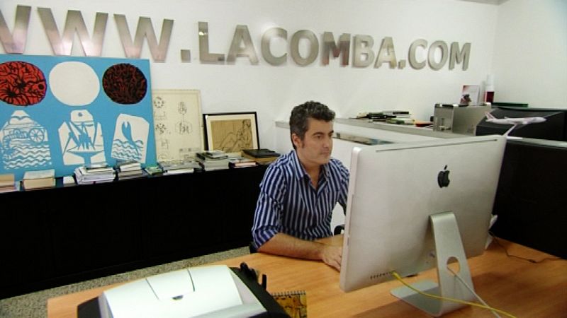 El diseñador Gabriel Lacomba en su estudio de Palma