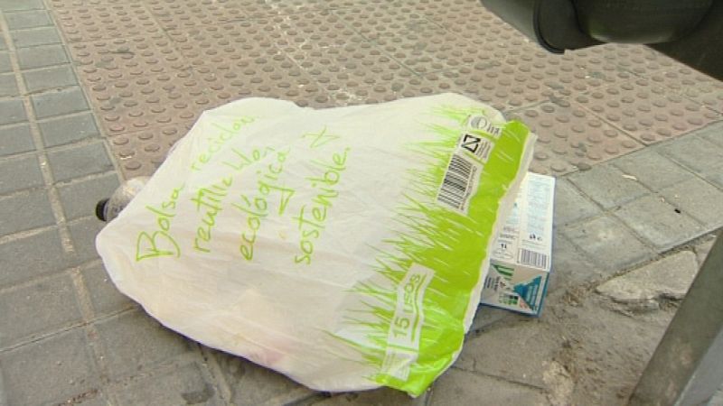 Solo se recicla un 20% de las bolsas