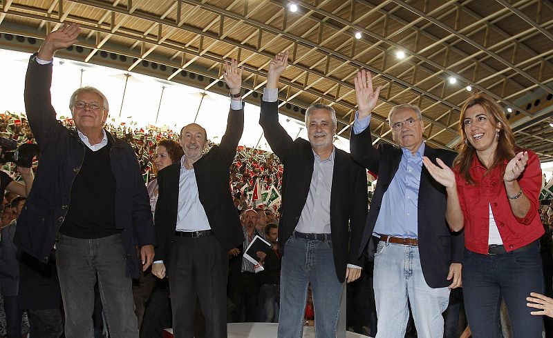 El la primera vez en al menos 15 años, que Felipe González y Alfonso Guerra coincidían en un mitin