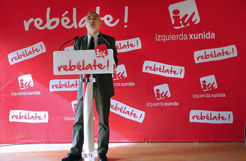 Llamazares en la casa de cultura de Grado, Asturias