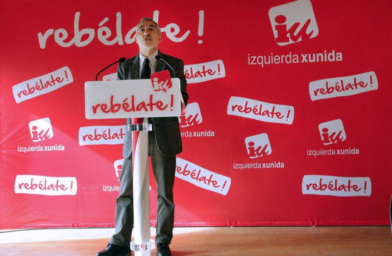 Llamazares en la casa de cultura de Grado, Asturias