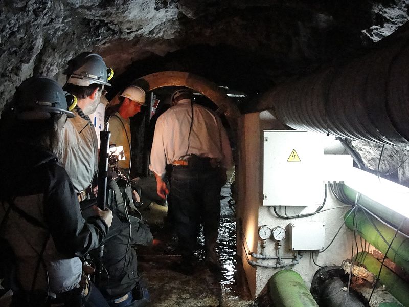 En el pozo de Los Padrones para comprobar el estado de las aguas subterráneas