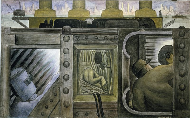 CINCO PROVOCADORES MURALES PORTÁTILES DEL MEXICANO DIEGO RIVERA EN EL MOMA