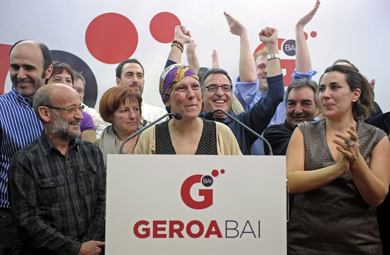Uxue Barkos ha conseguido mantener su escaño con la nueva formación Geroa Bai.